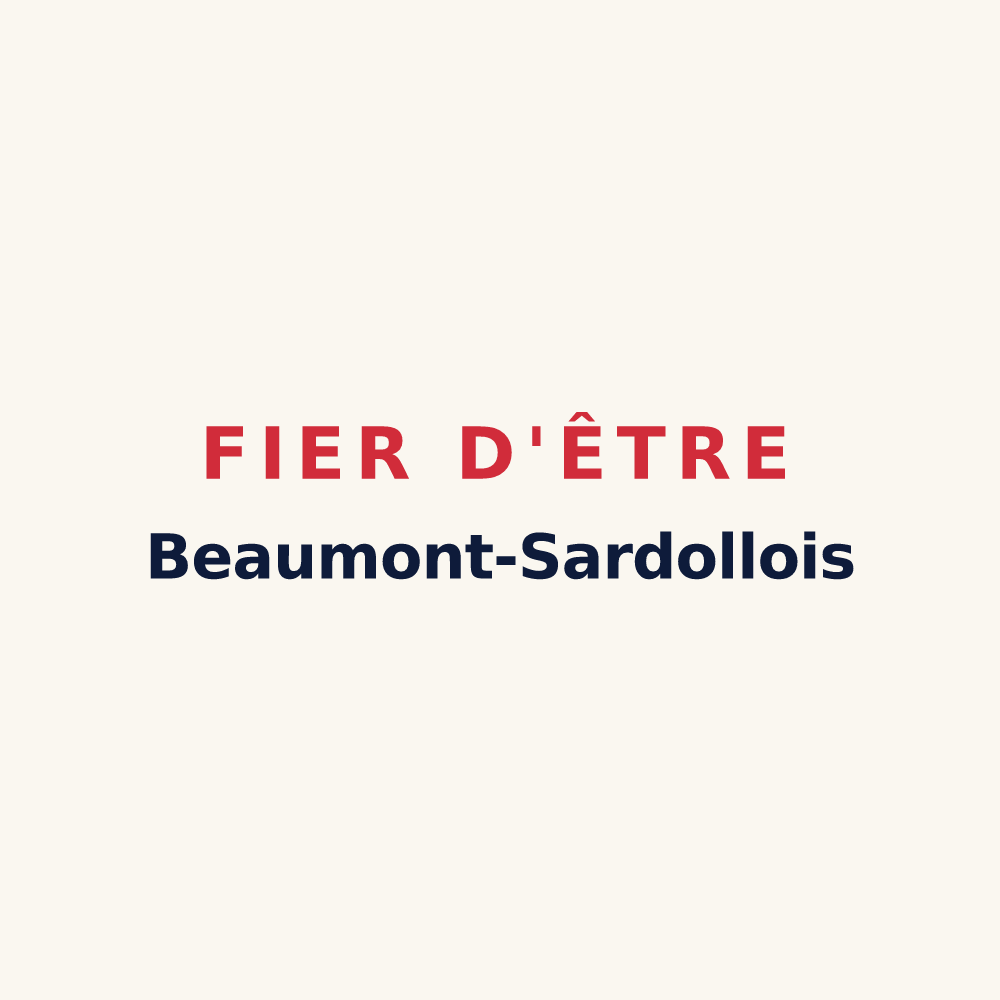 Tasse « Fier d'être Beaumont-Sardollois » — design pour Beaumont-Sardolles