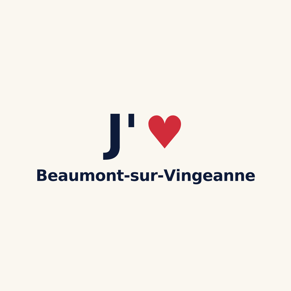 Tasse personnalisée Beaumont-sur-Vingeanne — design J'aime Beaumont-sur-Vingeanne