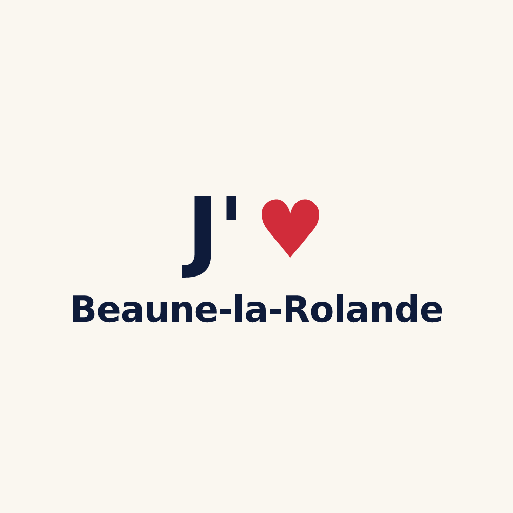 Tasse personnalisée Beaune-la-Rolande — design J'aime Beaune-la-Rolande