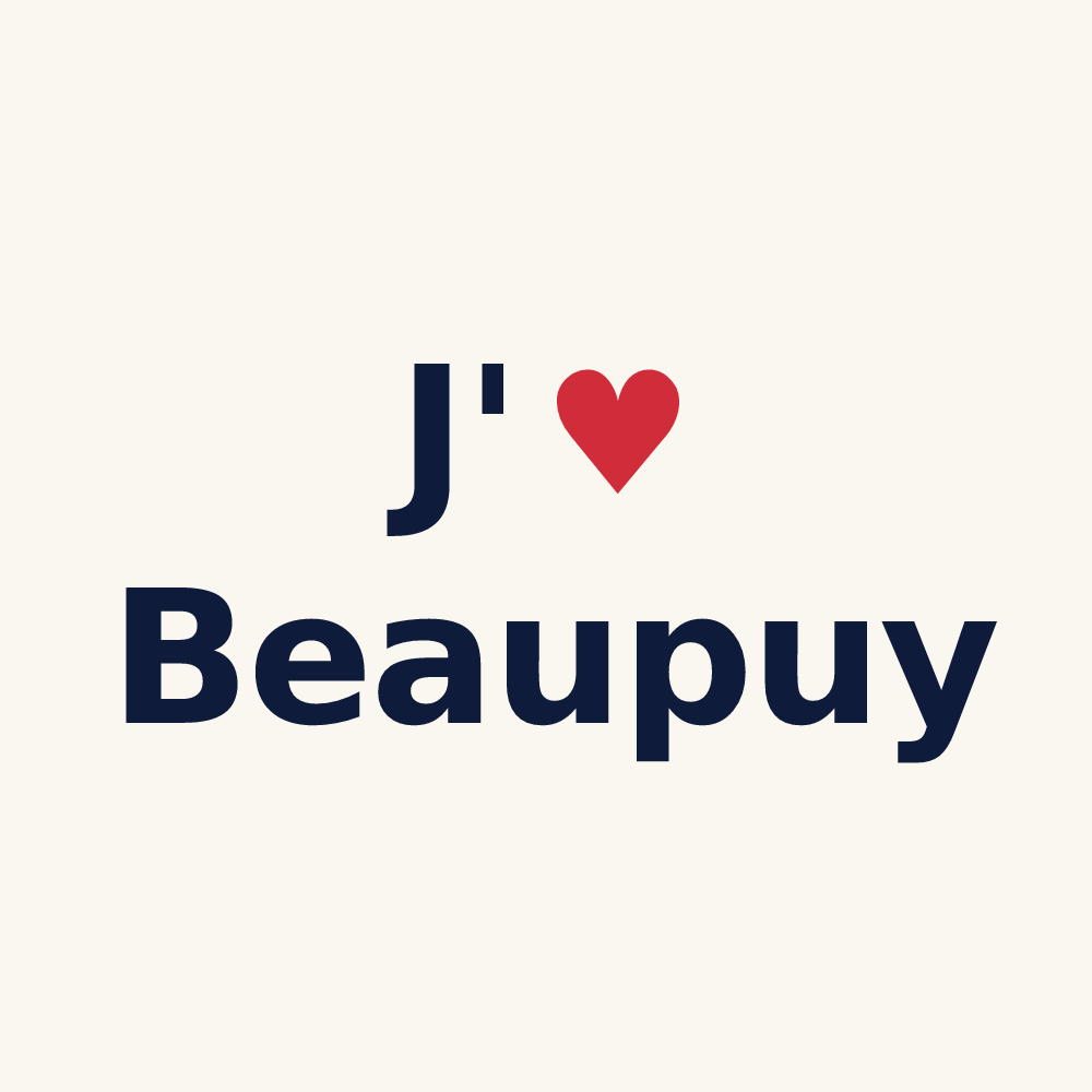Tasse personnalisée Beaupuy — design J'aime Beaupuy