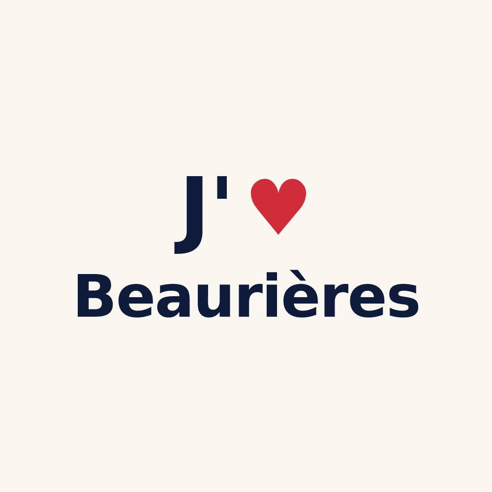 Tasse personnalisée Beaurières — design J'aime Beaurières