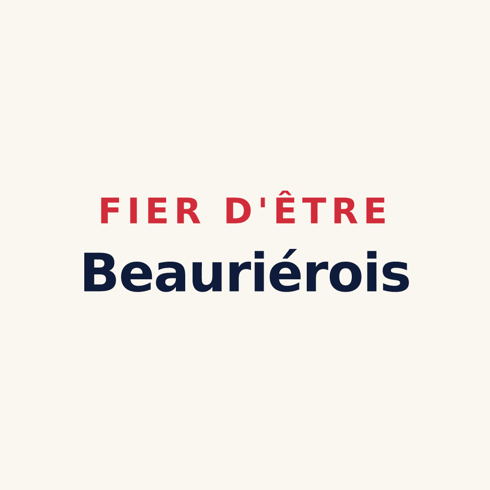 Tasse « Fier d'être Beauriérois » — design pour Beaurières