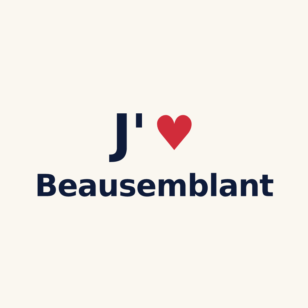Tasse personnalisée Beausemblant — design J'aime Beausemblant