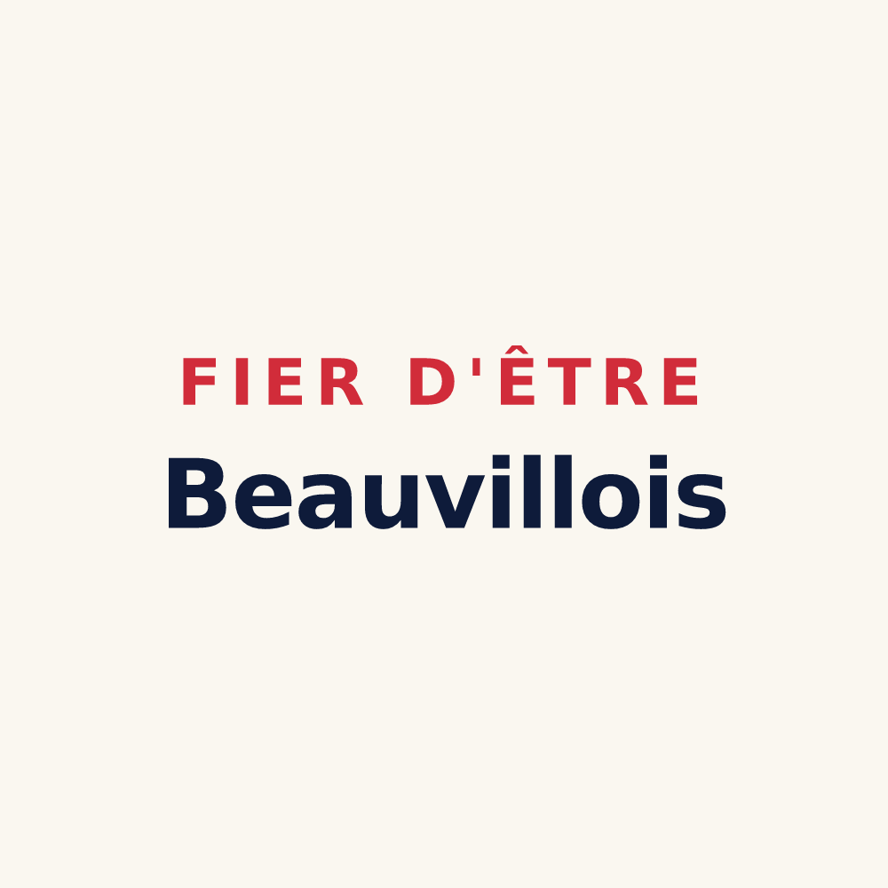 Tasse « Fier d'être Beauvillois » — design pour Beauville