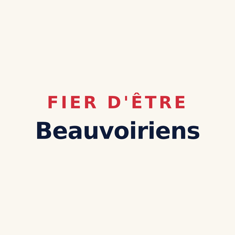 Tasse « Fier d'être Beauvoiriens » — design pour Beauvoir-en-Lyons