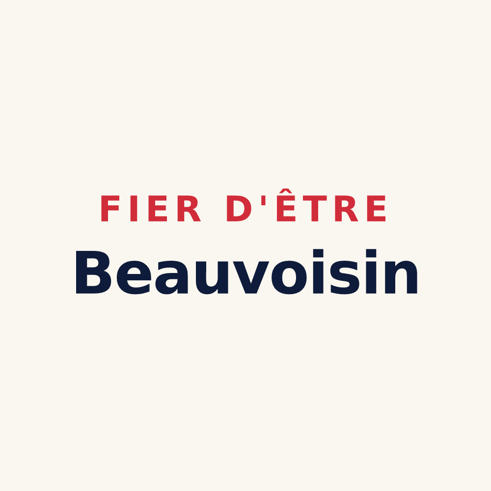 Tasse « Fier d'être Beauvoisin » — design pour Beauvoir