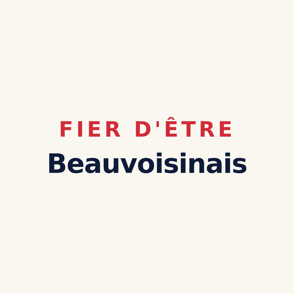 Tasse « Fier d'être Beauvoisinais » — design pour Beauvoisin