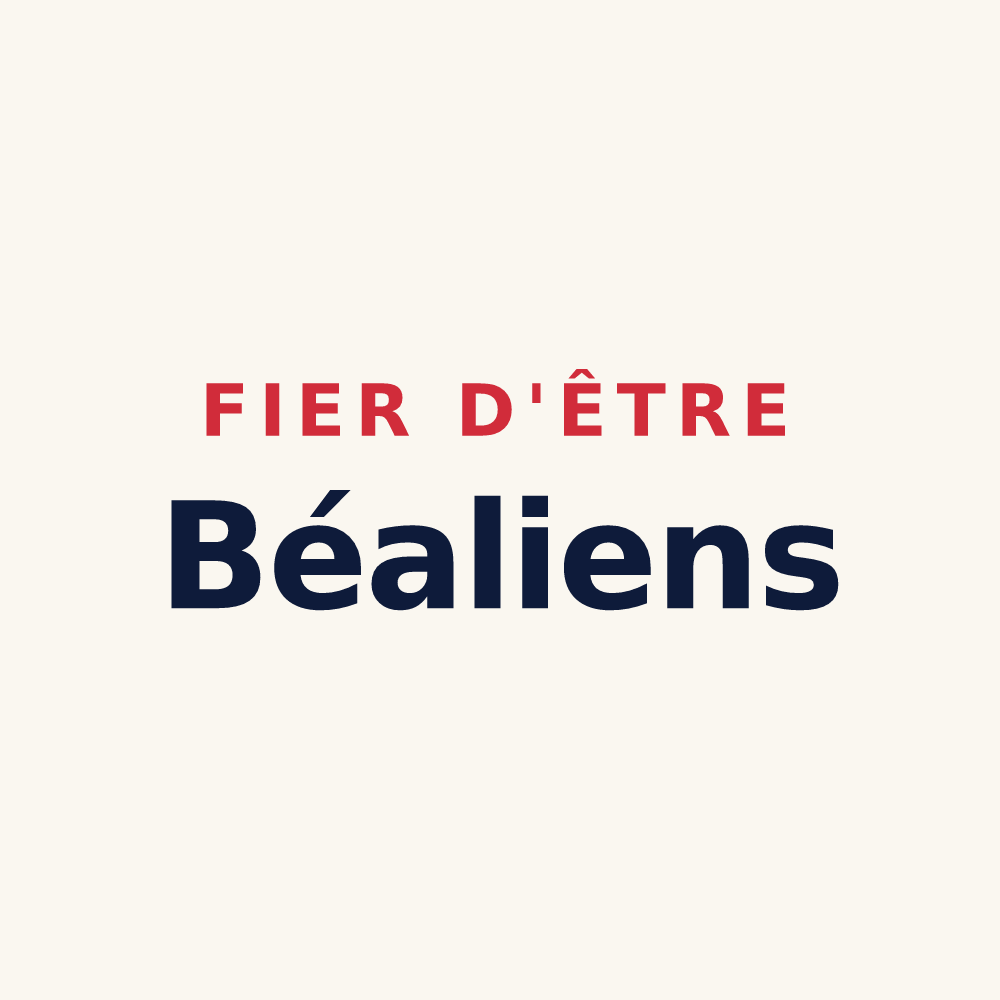 Tasse « Fier d'être Béaliens » — design pour Beaux
