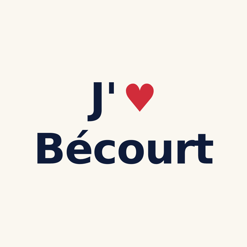 Tasse personnalisée Bécourt — design J'aime Bécourt