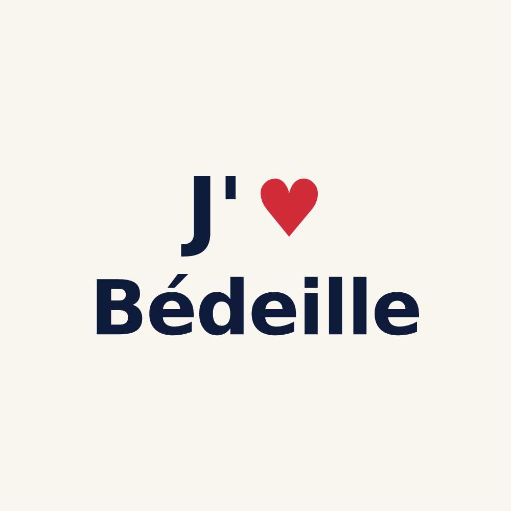 Tasse personnalisée Bédeille — design J'aime Bédeille