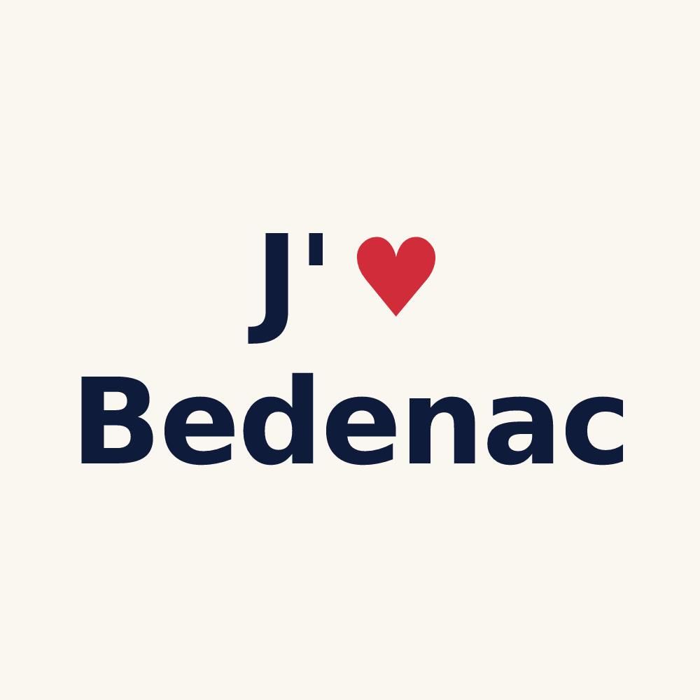Tasse personnalisée Bedenac — design J'aime Bedenac