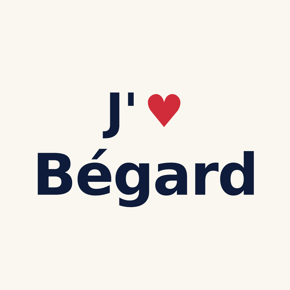 Tasse personnalisée Bégard — design J'aime Bégard