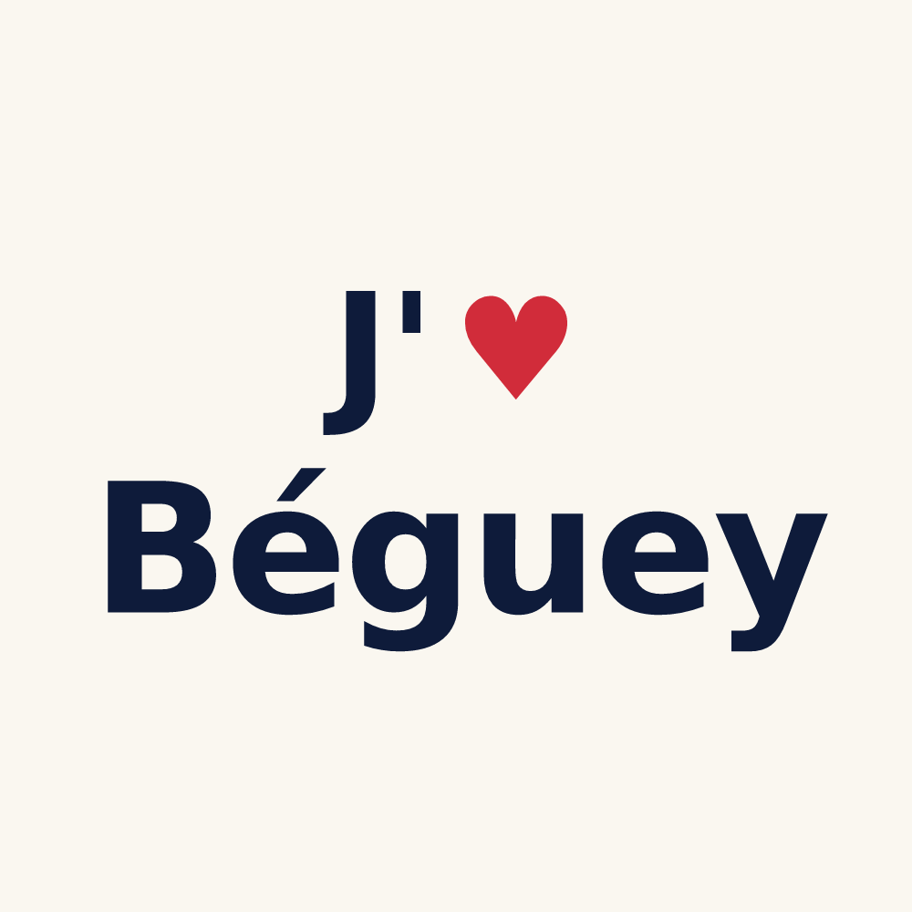 Tasse personnalisée Béguey — design J'aime Béguey