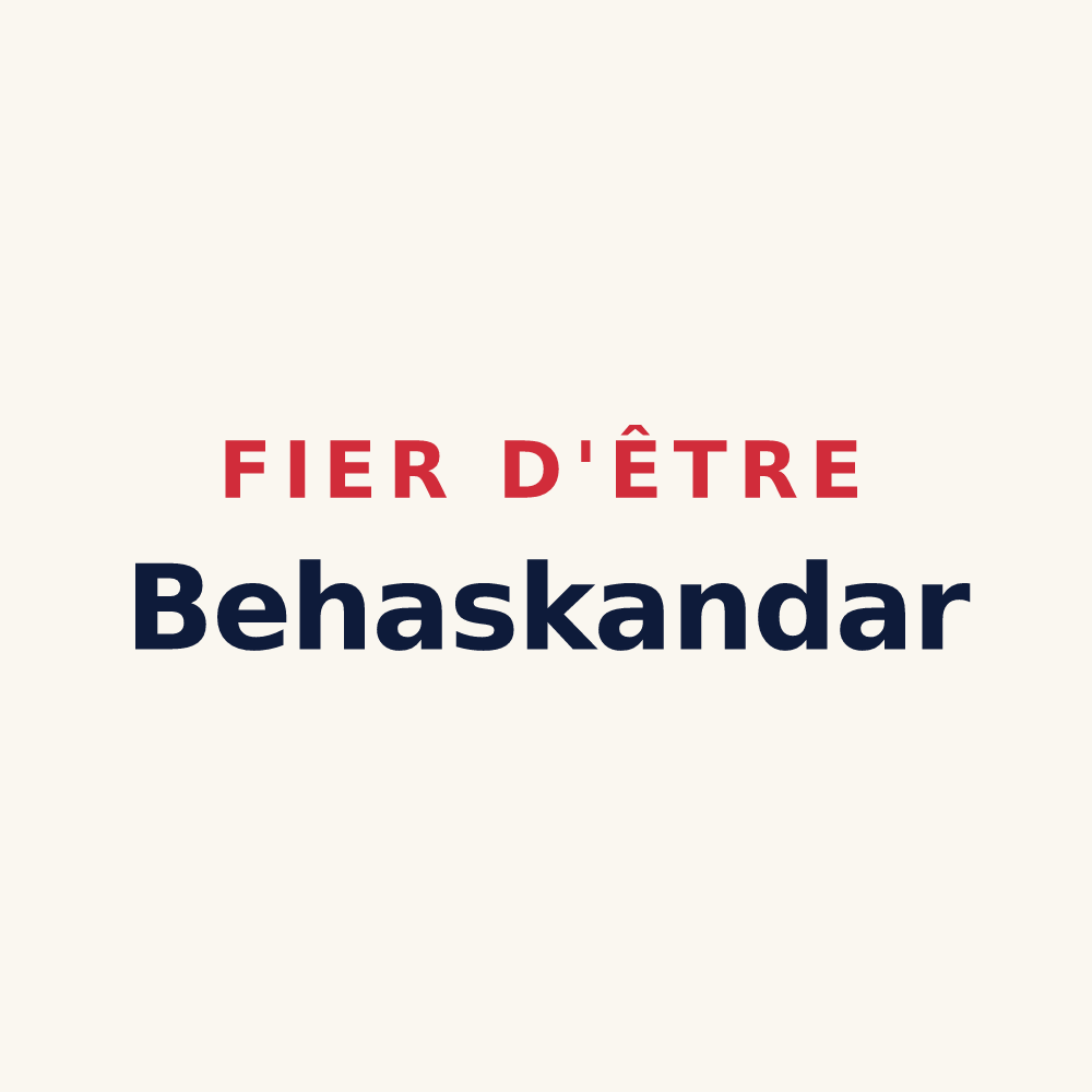 Tasse « Fier d'être Behaskandar » — design pour Béhasque-Lapiste