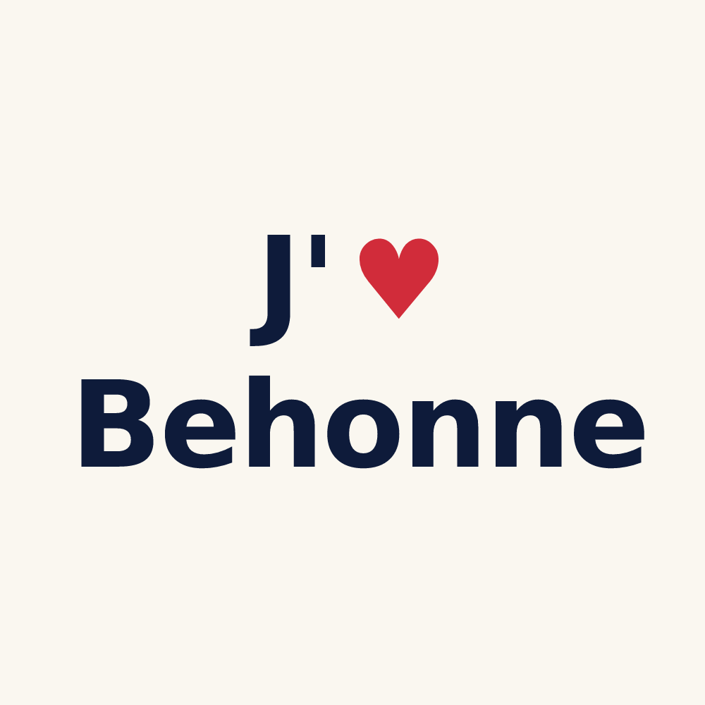 Tasse personnalisée Behonne — design J'aime Behonne