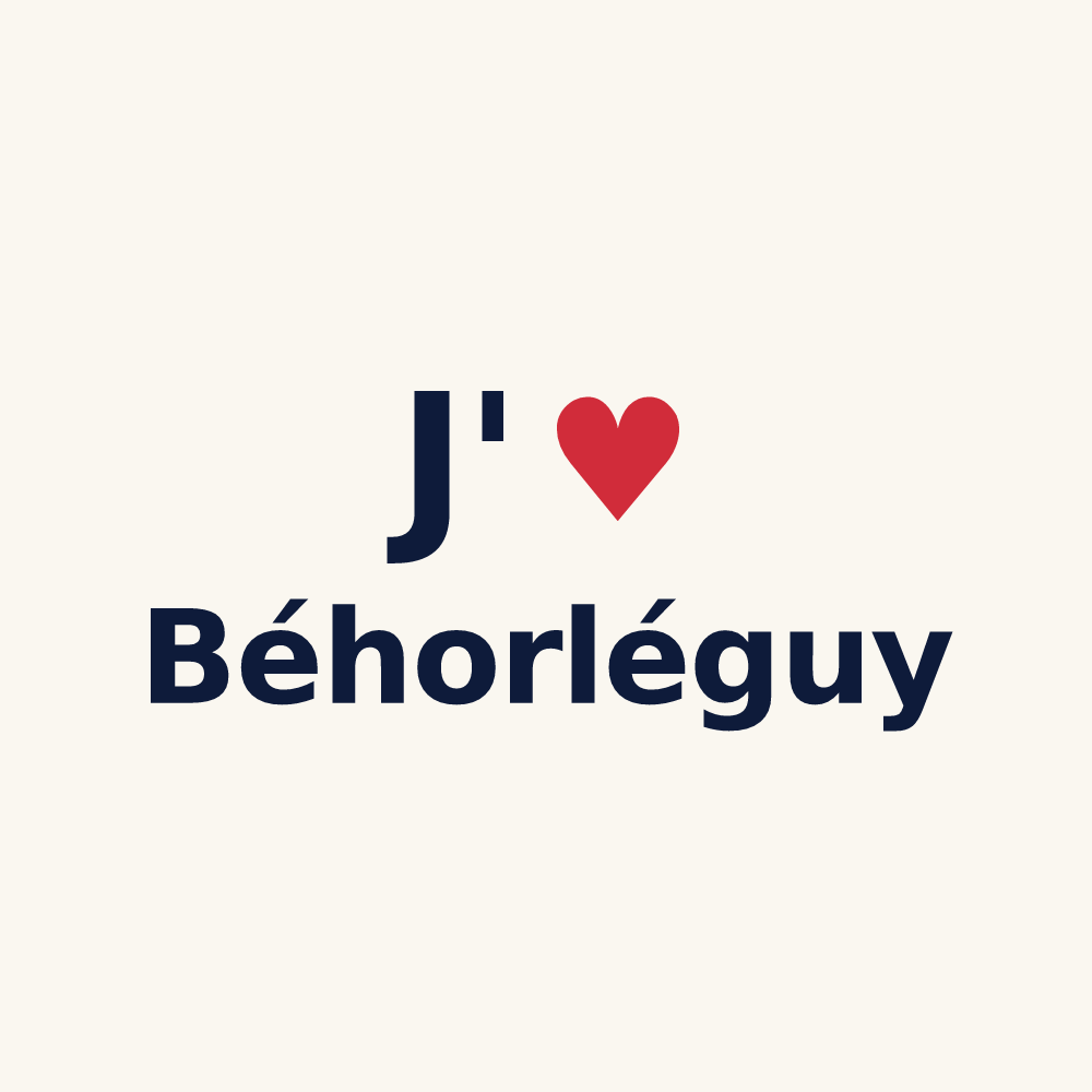 Tasse personnalisée Béhorléguy — design J'aime Béhorléguy