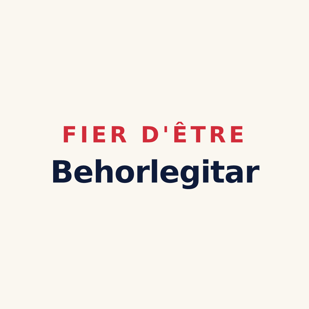 Tasse « Fier d'être Behorlegitar » — design pour Béhorléguy
