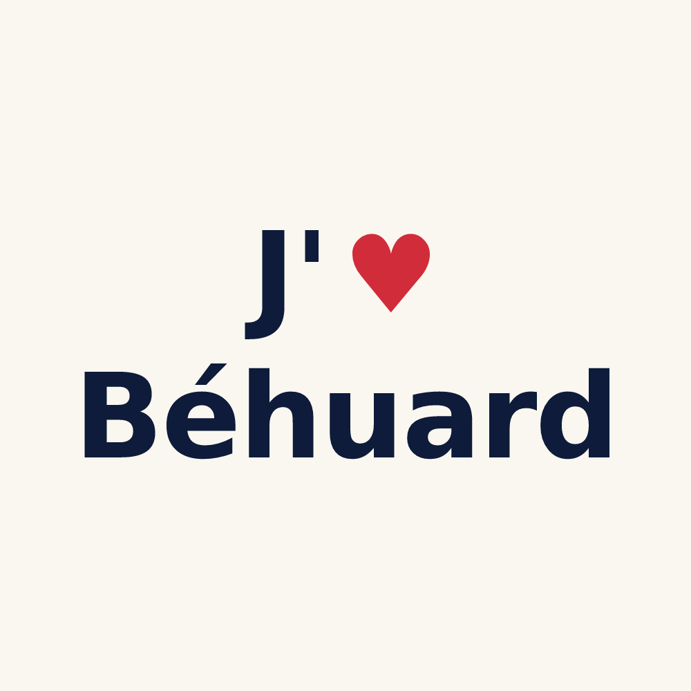 Tasse personnalisée Béhuard — design J'aime Béhuard