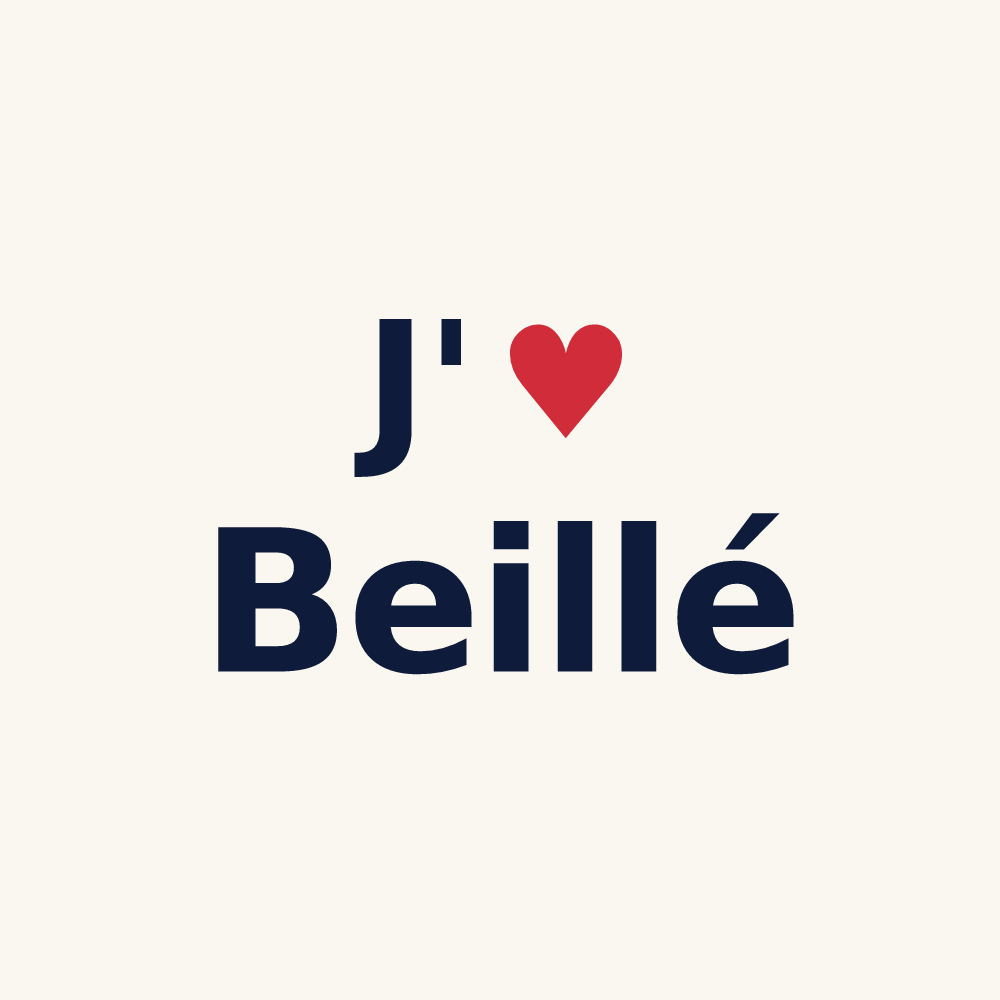 Tasse personnalisée Beillé — design J'aime Beillé
