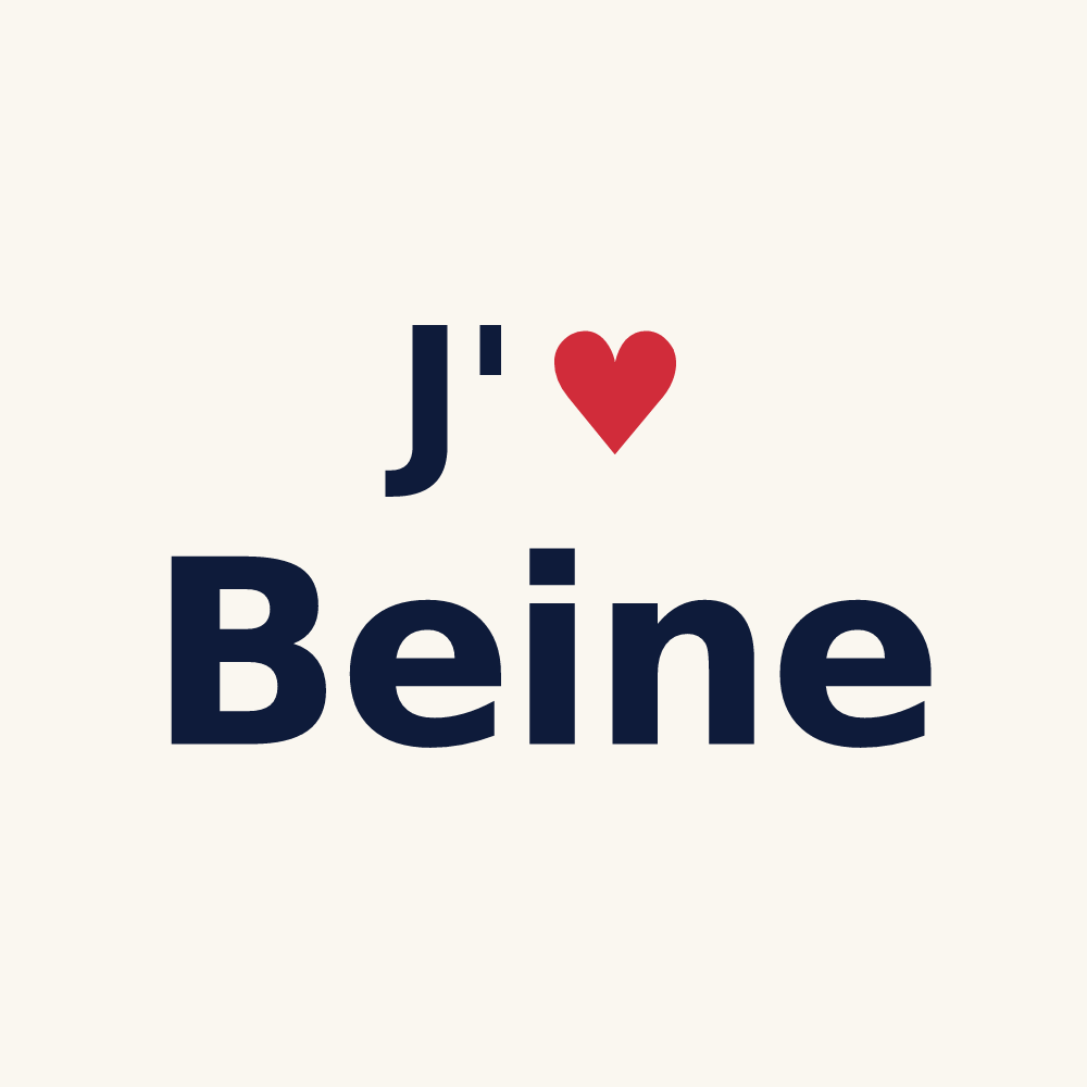 Tasse personnalisée Beine — design J'aime Beine