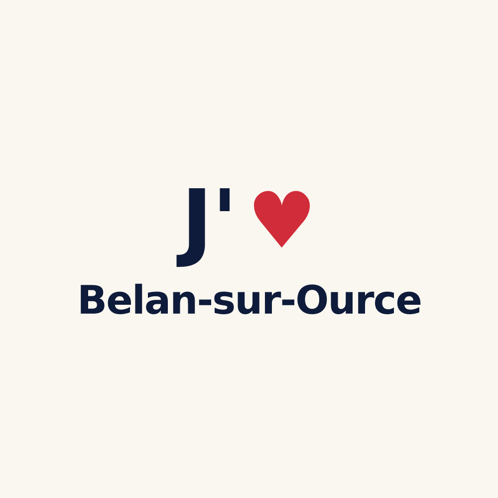 Tasse personnalisée Belan-sur-Ource — design J'aime Belan-sur-Ource