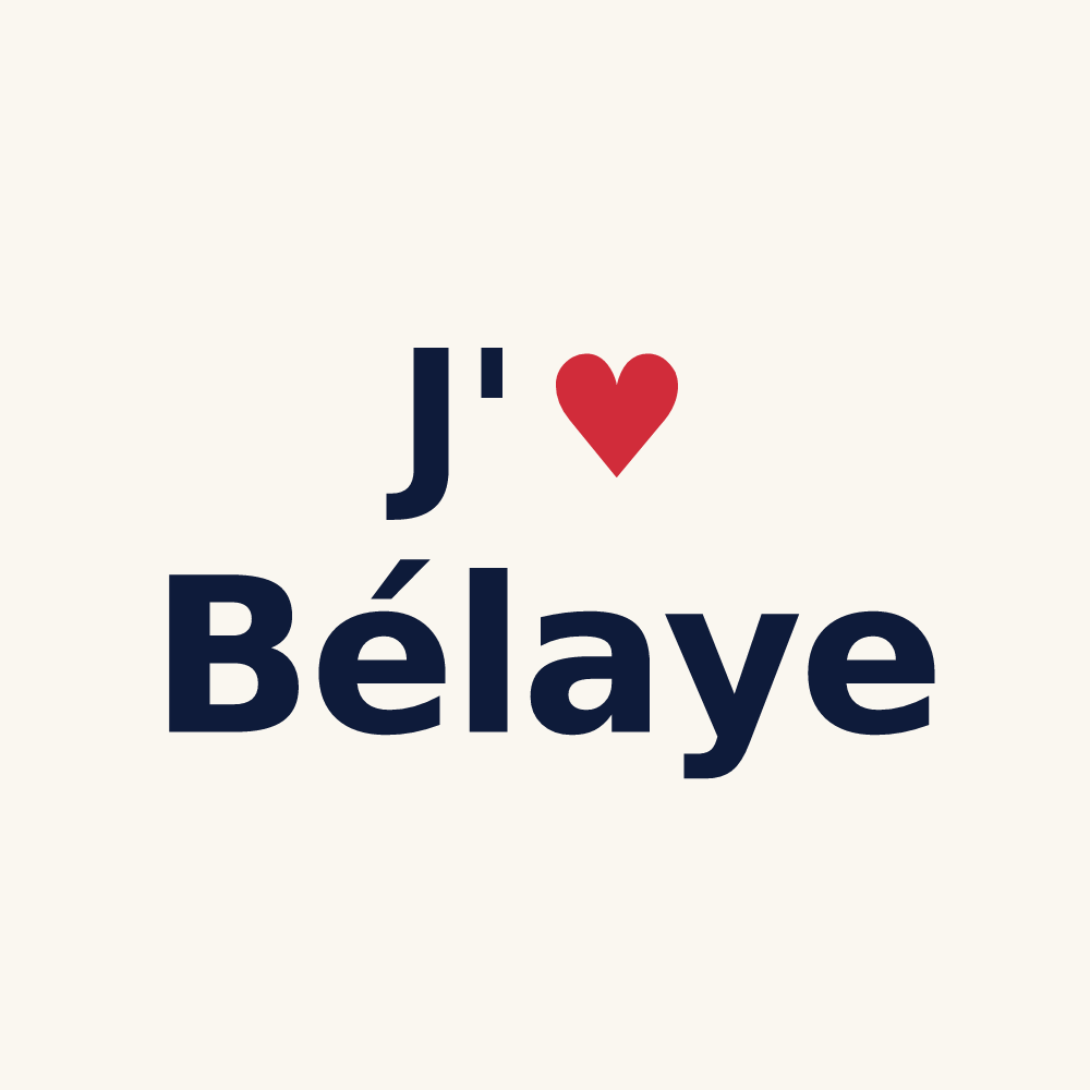Tasse personnalisée Bélaye — design J'aime Bélaye