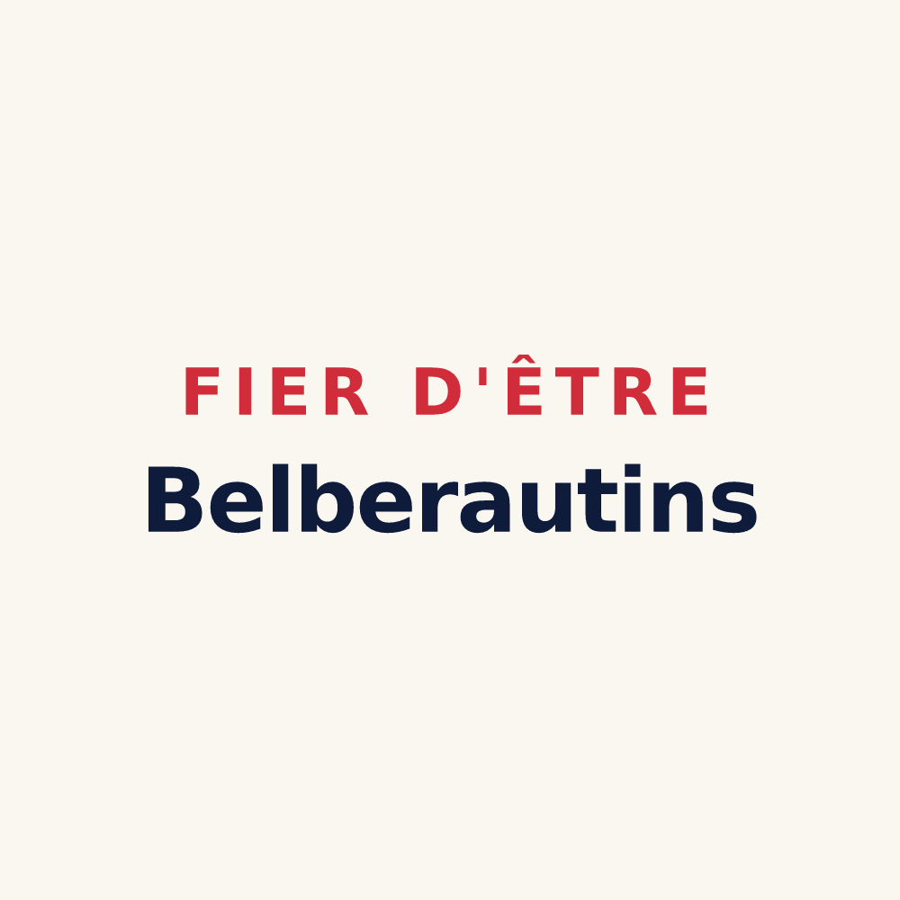 Tasse « Fier d'être Belberautins » — design pour Belberaud
