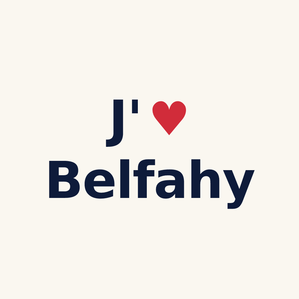 Tasse personnalisée Belfahy — design J'aime Belfahy