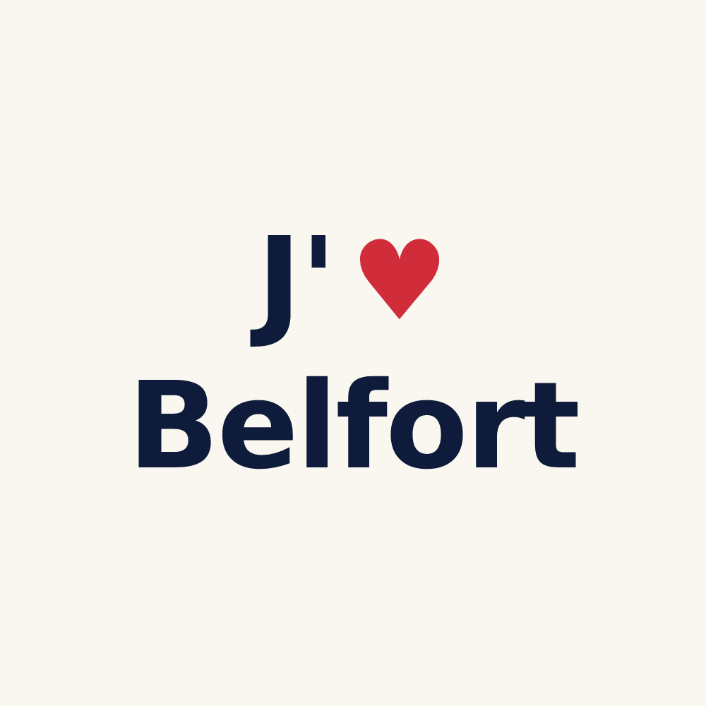 Tasse personnalisée Belfort — design J'aime Belfort