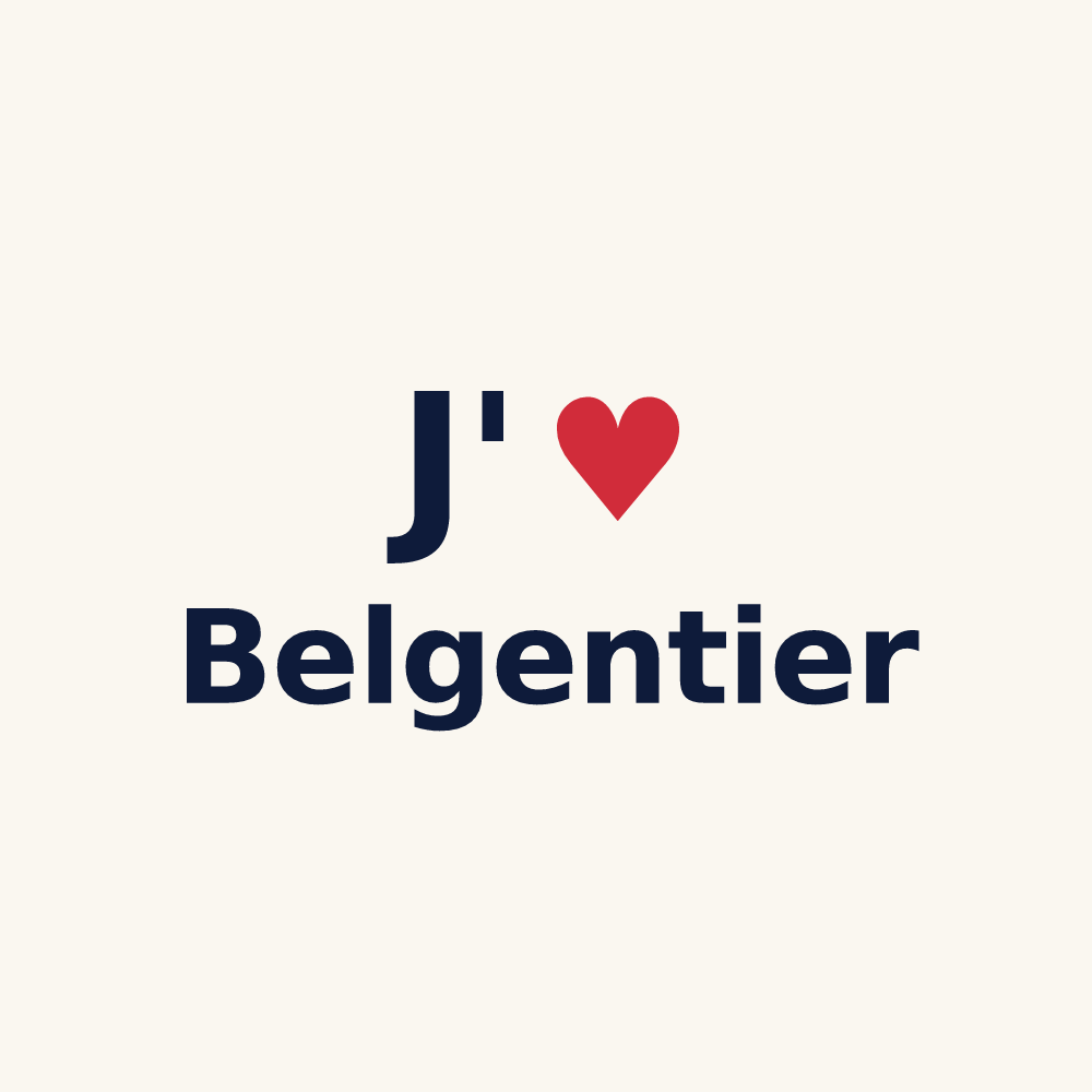 Tasse personnalisée Belgentier — design J'aime Belgentier