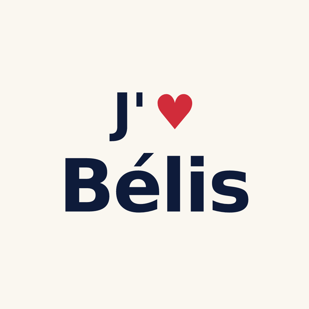 Tasse personnalisée Bélis — design J'aime Bélis