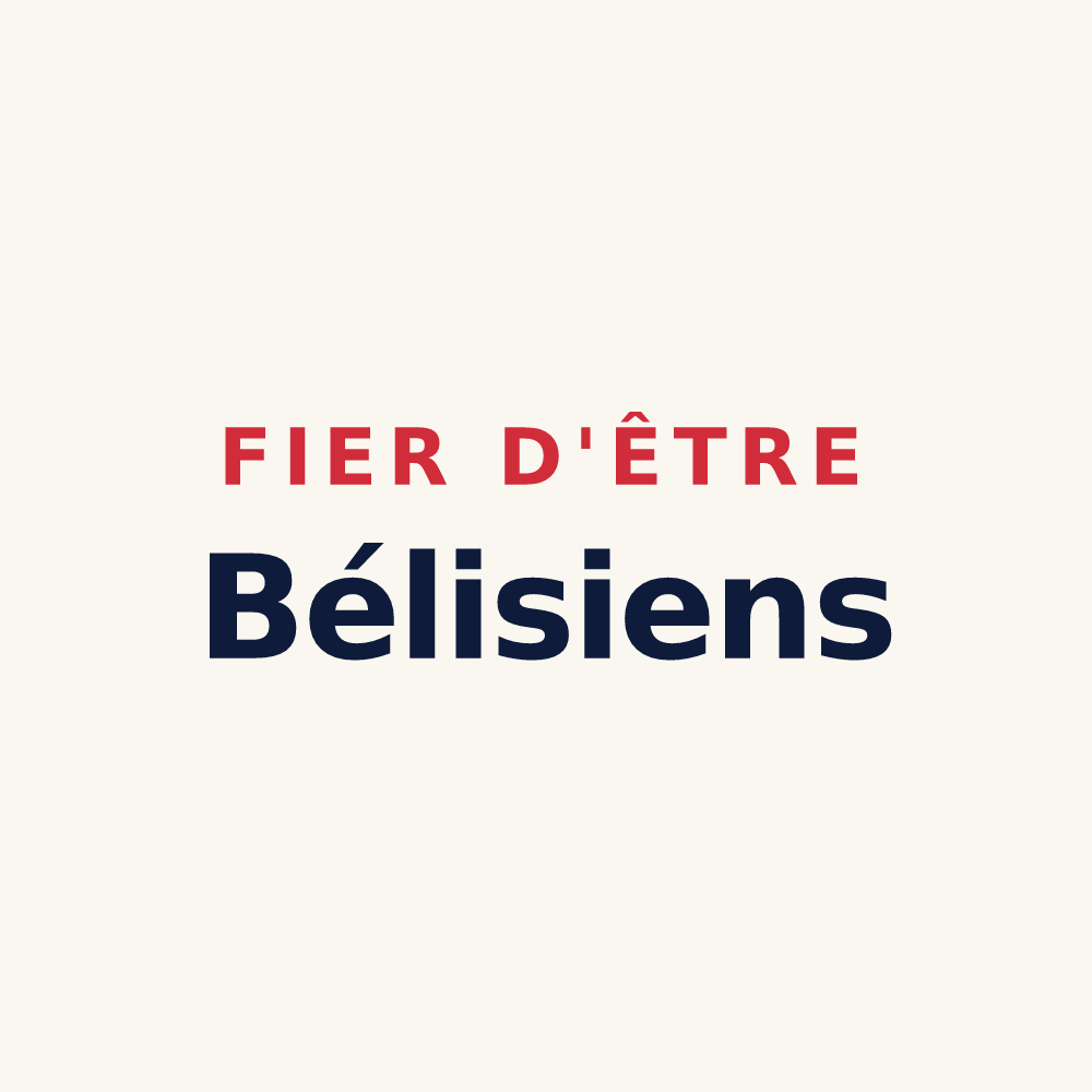 Tasse « Fier d'être Bélisiens » — design pour Bélis