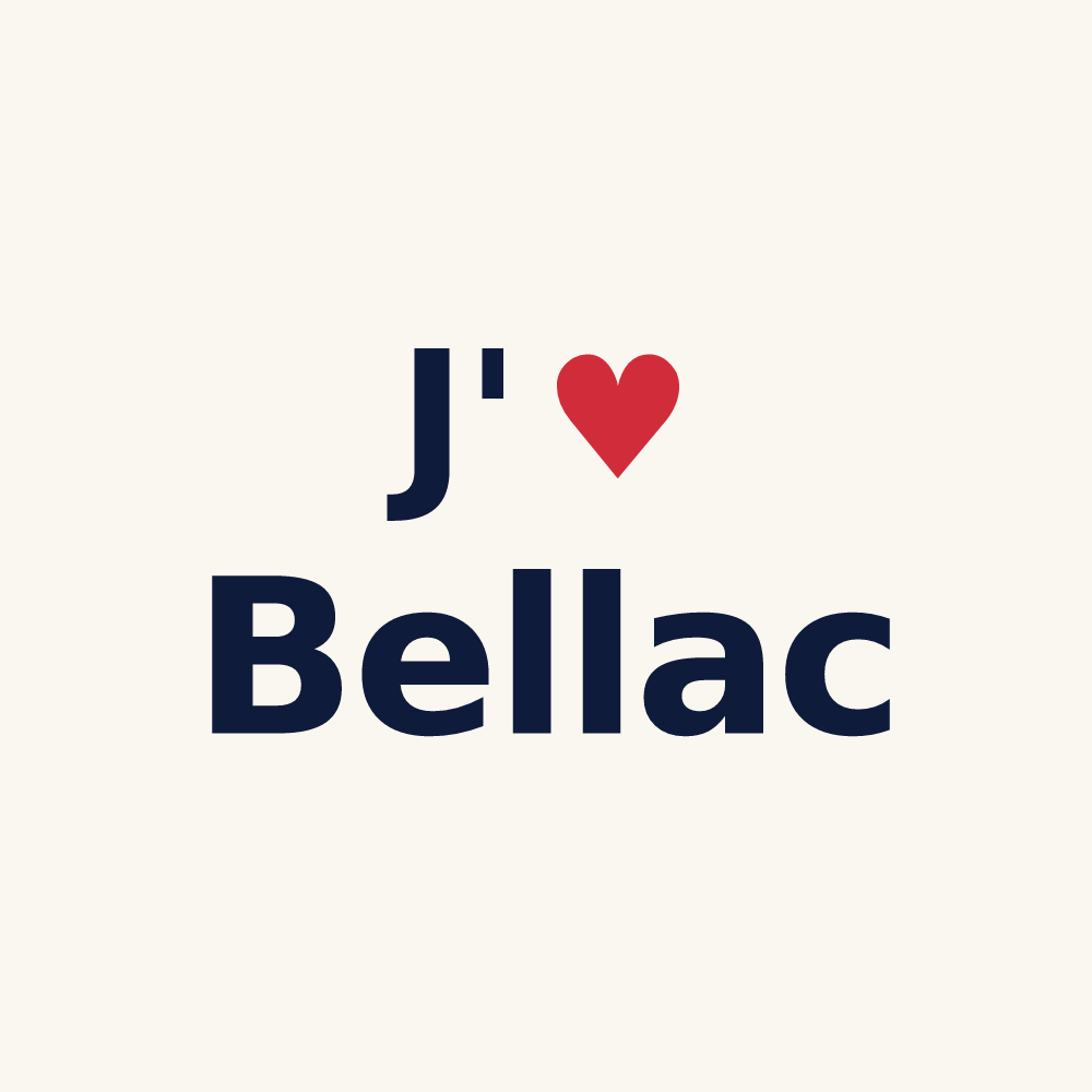 Tasse personnalisée Bellac — design J'aime Bellac