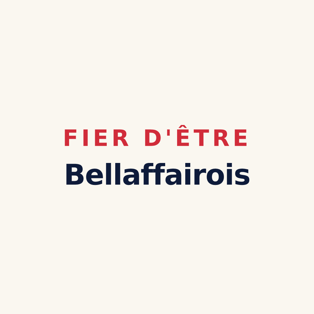 Tasse « Fier d'être Bellaffairois » — design pour Bellaffaire