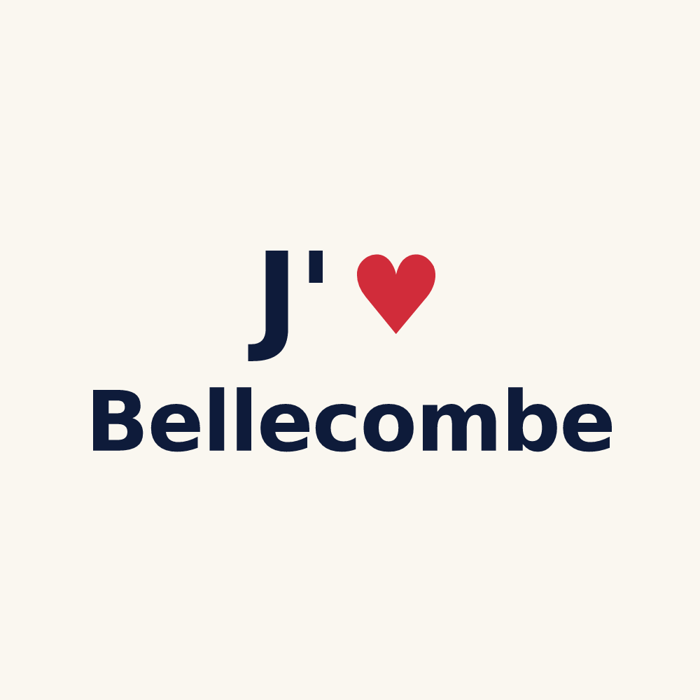 Tasse personnalisée Bellecombe — design J'aime Bellecombe