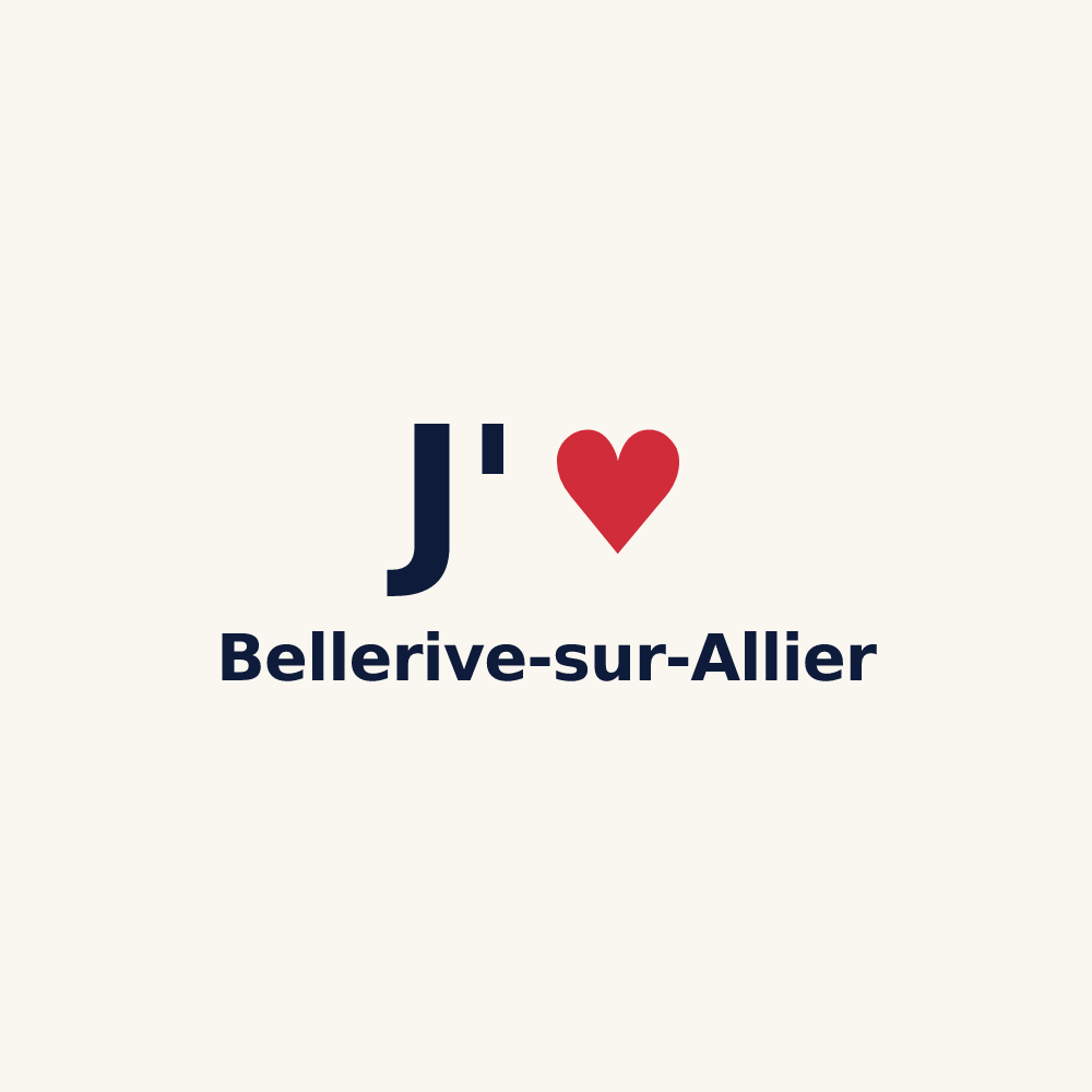 Tasse personnalisée Bellerive-sur-Allier — design J'aime Bellerive-sur-Allier