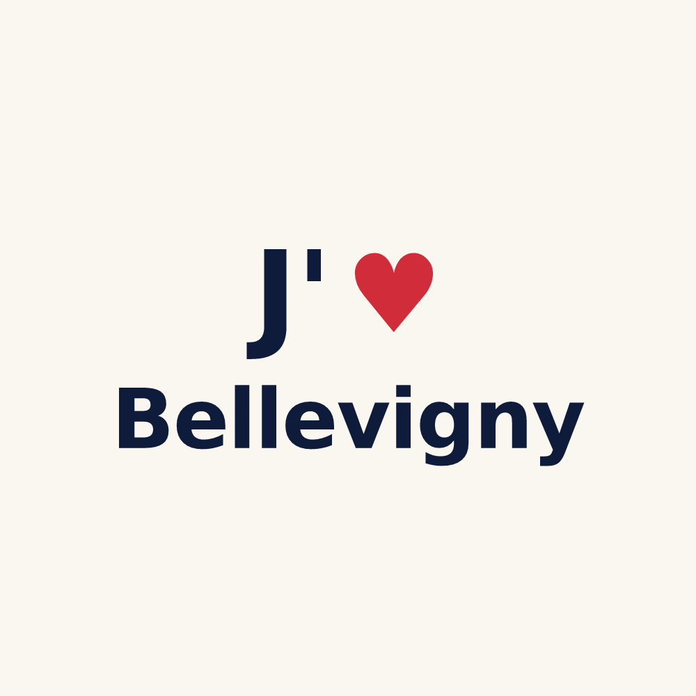 Tasse personnalisée Bellevigny — design J'aime Bellevigny