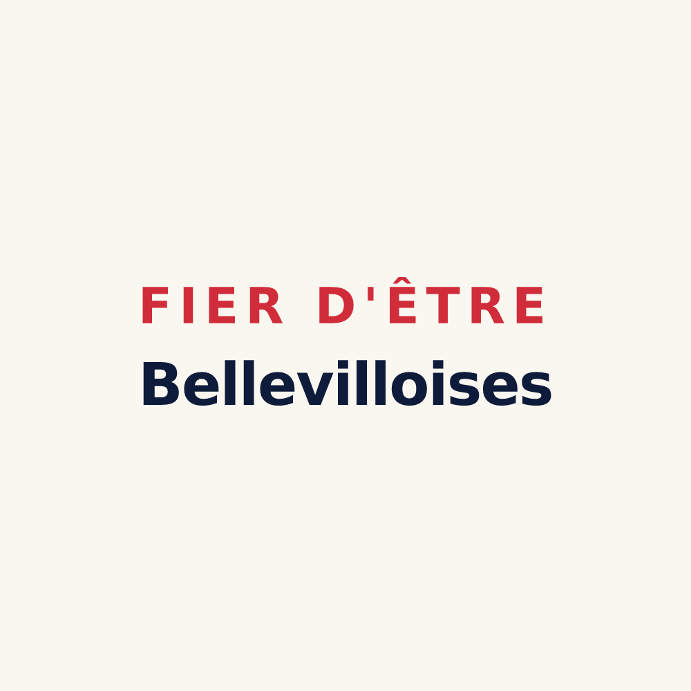 Tasse « Fier d'être Bellevilloises » — design pour Belleville