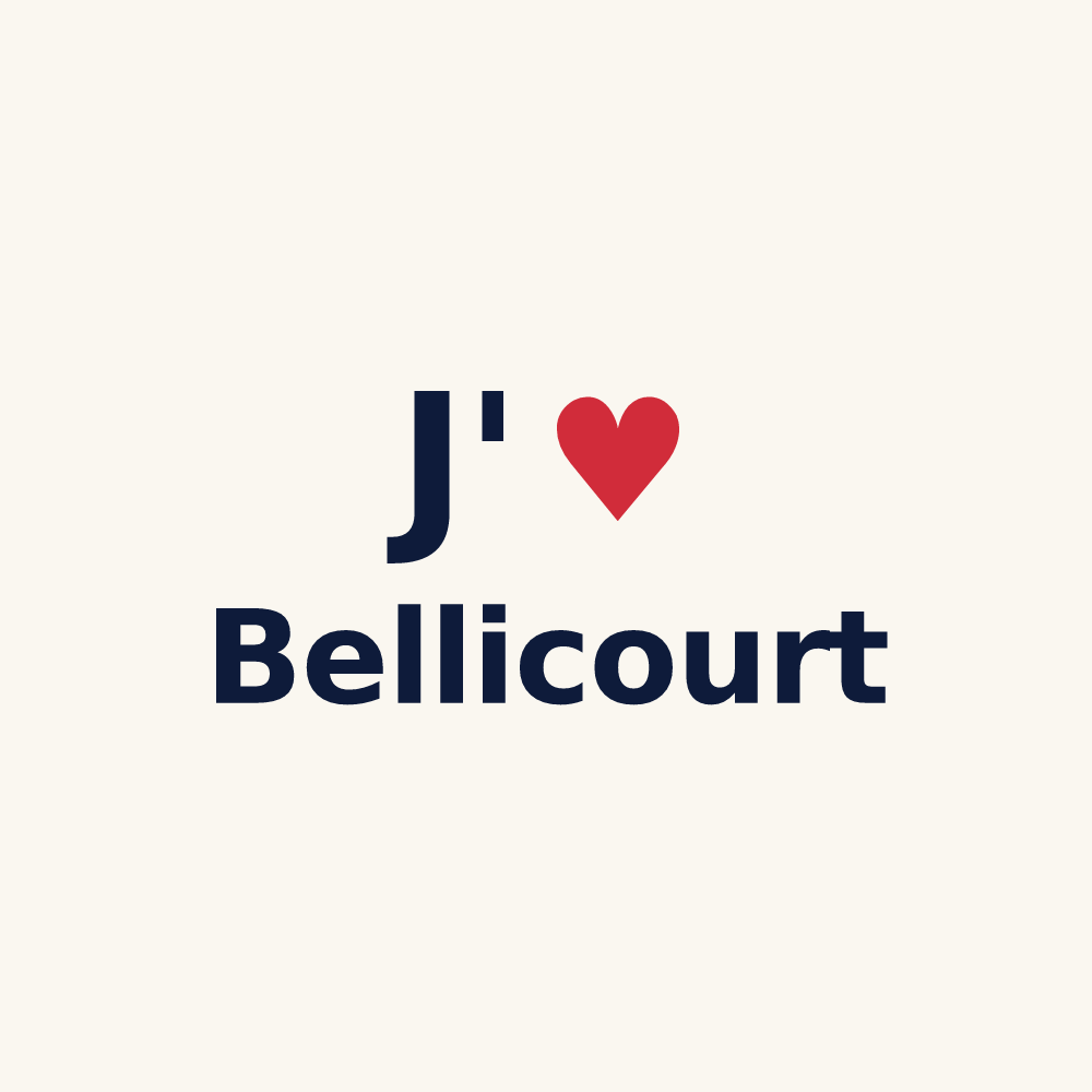 Tasse personnalisée Bellicourt — design J'aime Bellicourt