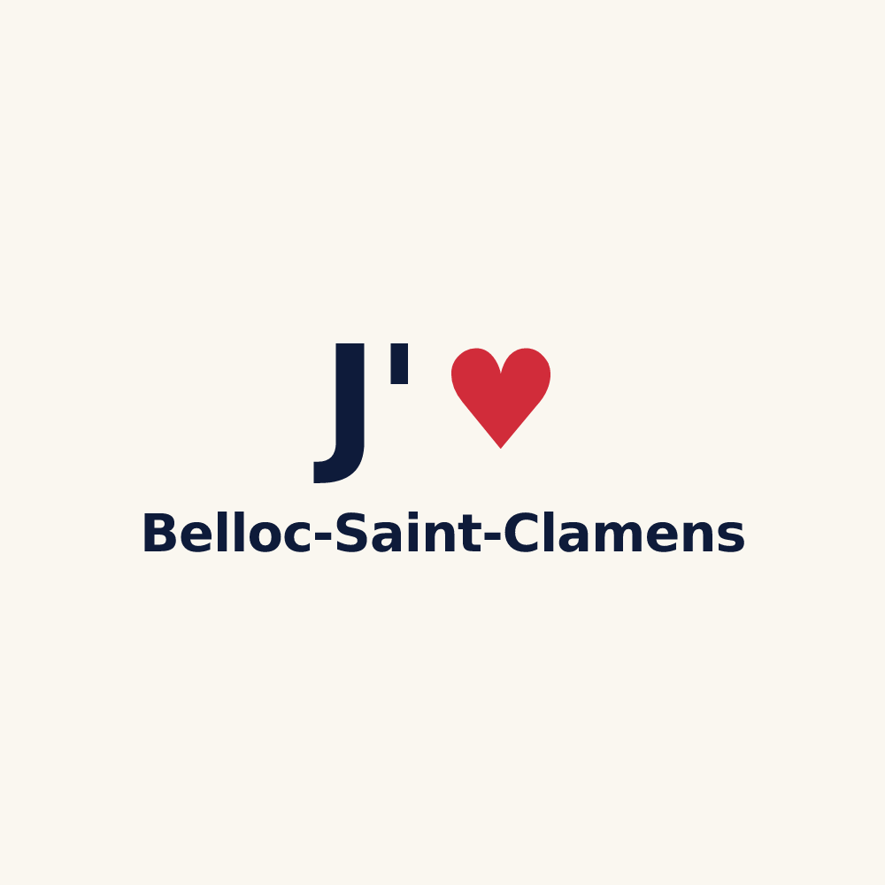 Tasse personnalisée Belloc-Saint-Clamens — design J'aime Belloc-Saint-Clamens