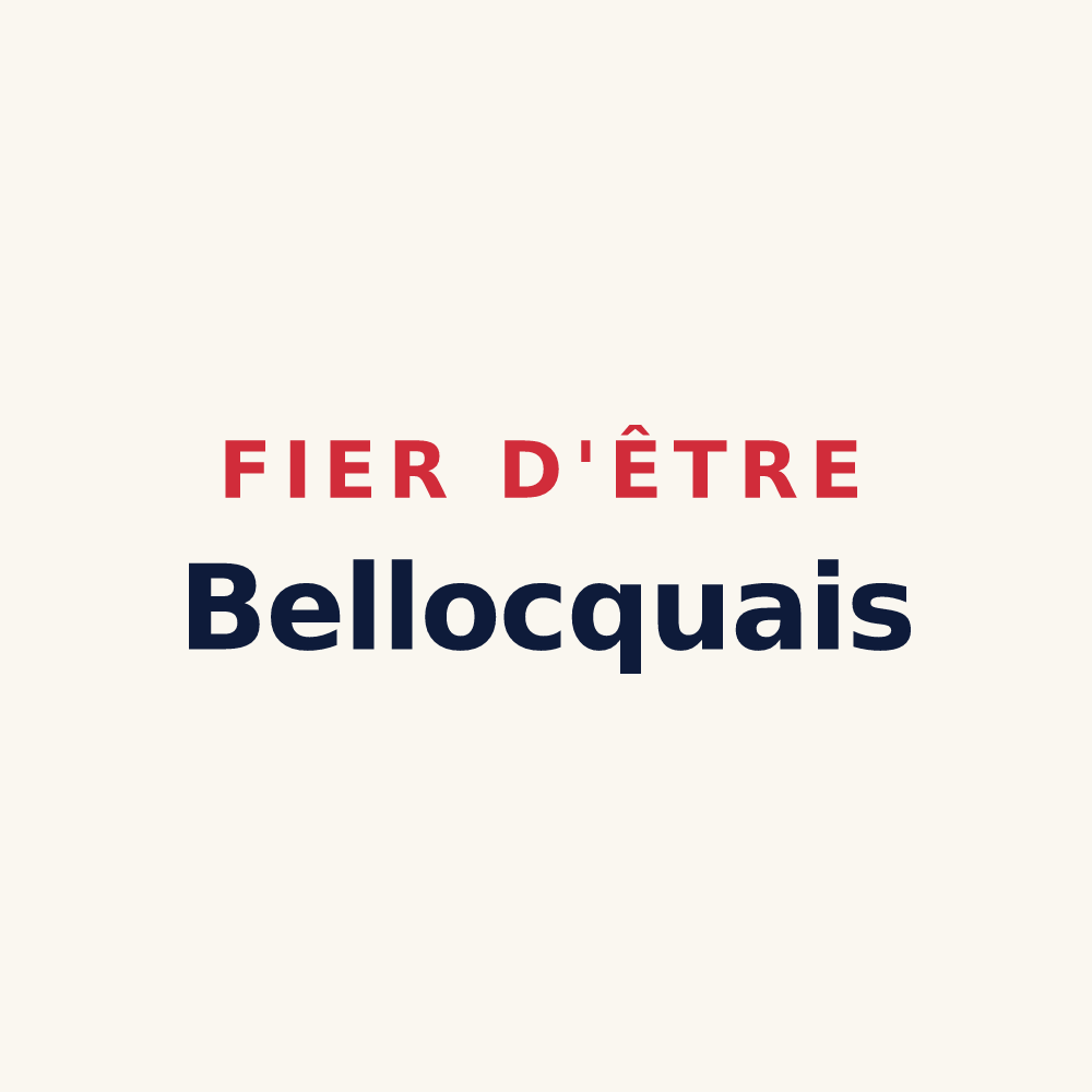 Tasse « Fier d'être Bellocquais » — design pour Bellocq