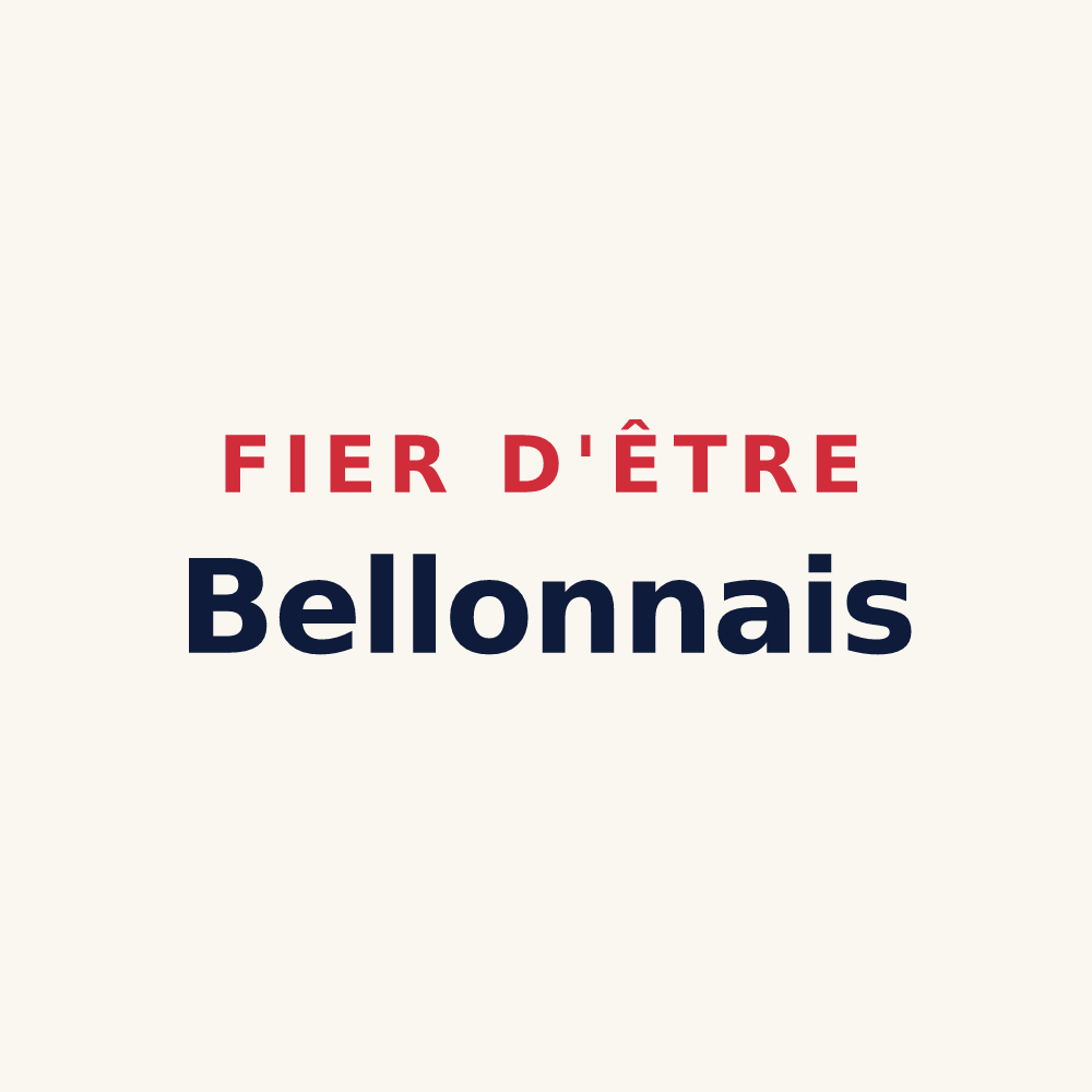 Tasse « Fier d'être Bellonnais » — design pour Bellon
