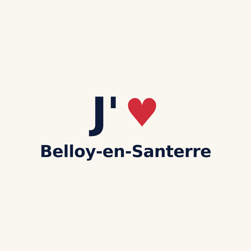 Tasse personnalisée Belloy-en-Santerre — design J'aime Belloy-en-Santerre