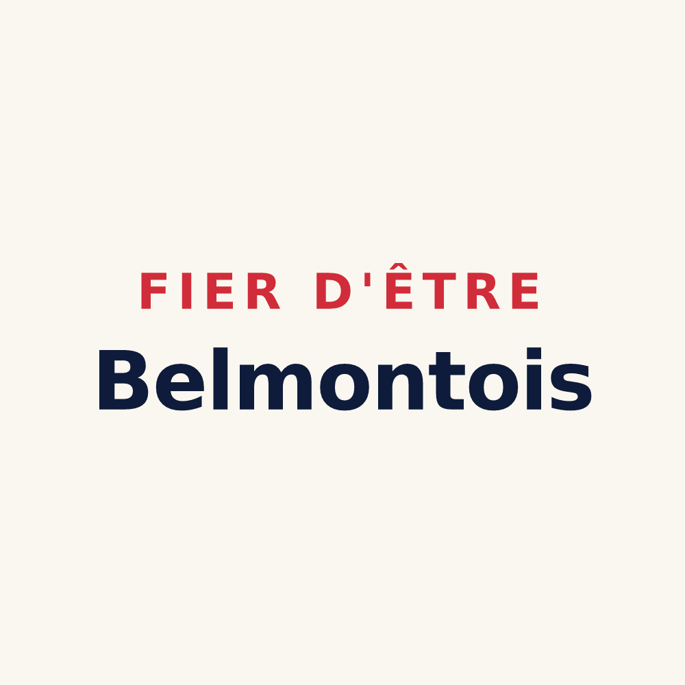 Tasse « Fier d'être Belmontois » — design pour Belmont-d'Azergues