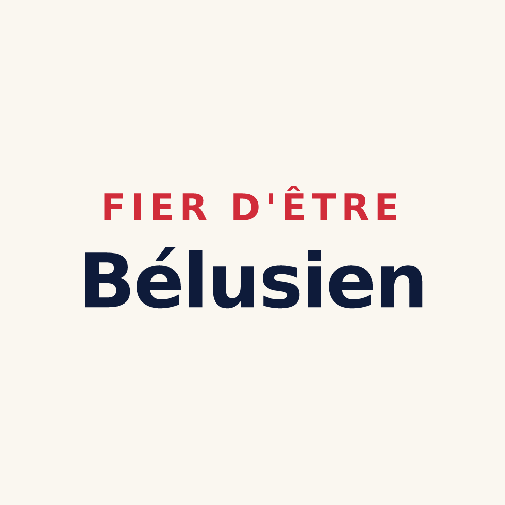 Tasse « Fier d'être Bélusien » — design pour Bélus