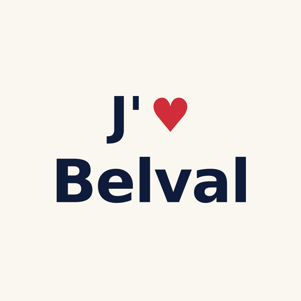 Tasse personnalisée Belval — design J'aime Belval