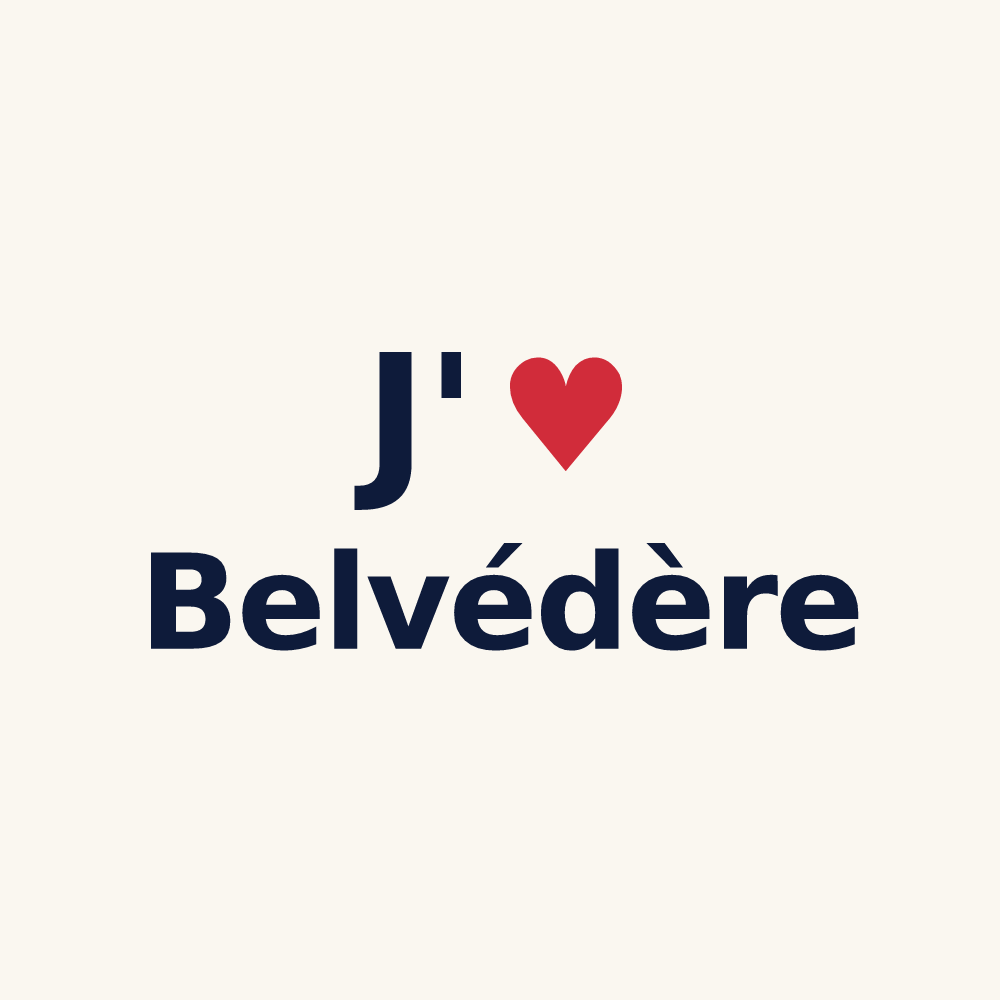 Tasse personnalisée Belvédère — design J'aime Belvédère