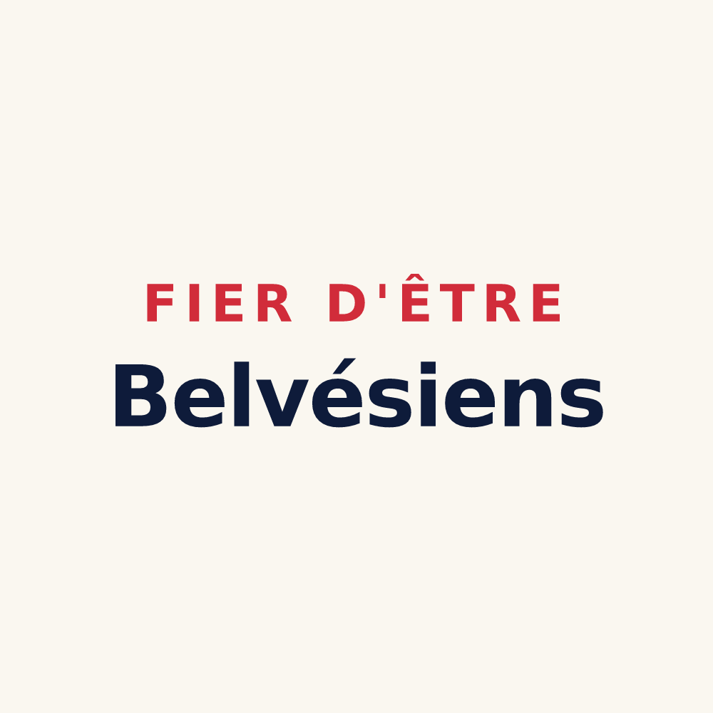 Tasse « Fier d'être Belvésiens » — design pour Belvès-de-Castillon