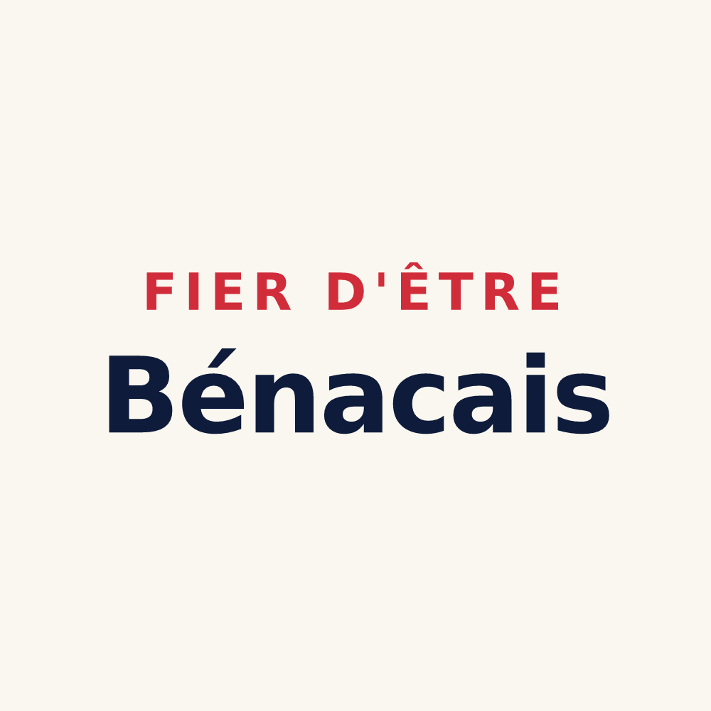Tasse « Fier d'être Bénacais » — design pour Bénac
