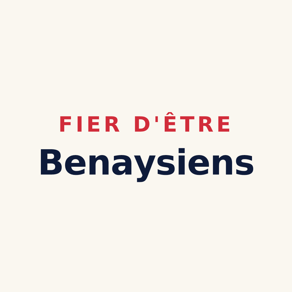 Tasse « Fier d'être Benaysiens » — design pour Benay